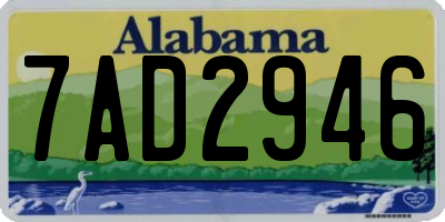AL license plate 7AD2946