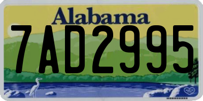 AL license plate 7AD2995