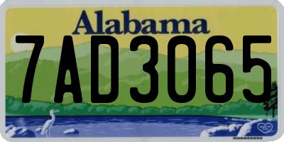 AL license plate 7AD3065