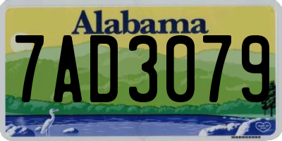 AL license plate 7AD3079