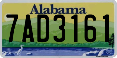 AL license plate 7AD3161