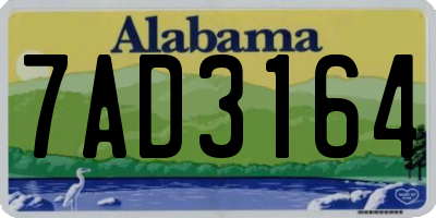 AL license plate 7AD3164