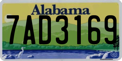 AL license plate 7AD3169