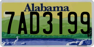AL license plate 7AD3199
