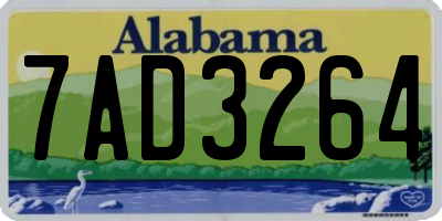 AL license plate 7AD3264