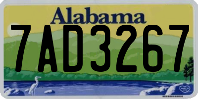 AL license plate 7AD3267