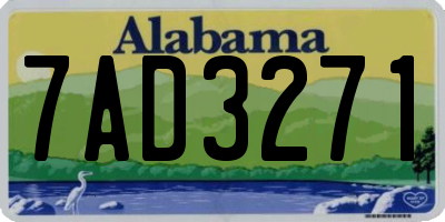 AL license plate 7AD3271