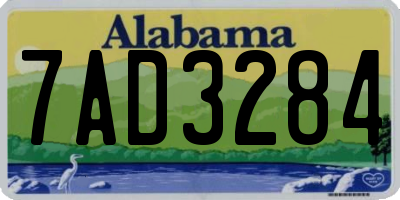 AL license plate 7AD3284