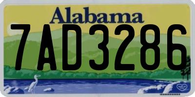 AL license plate 7AD3286