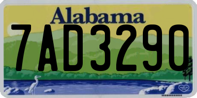 AL license plate 7AD3290
