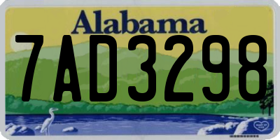 AL license plate 7AD3298