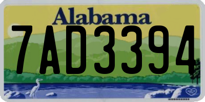 AL license plate 7AD3394