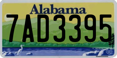 AL license plate 7AD3395