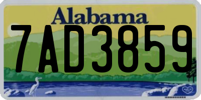 AL license plate 7AD3859