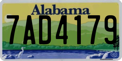 AL license plate 7AD4179