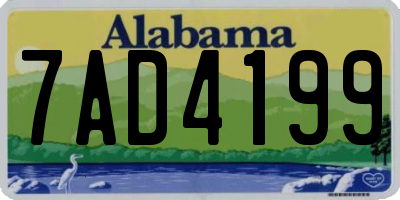 AL license plate 7AD4199