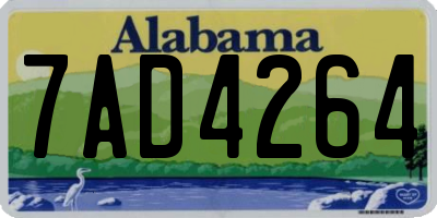 AL license plate 7AD4264