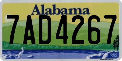 AL license plate 7AD4267