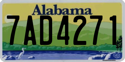 AL license plate 7AD4271