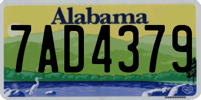 AL license plate 7AD4379