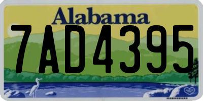 AL license plate 7AD4395
