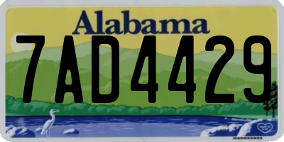 AL license plate 7AD4429