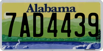 AL license plate 7AD4439