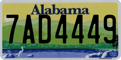AL license plate 7AD4449