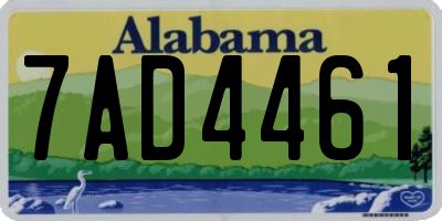 AL license plate 7AD4461