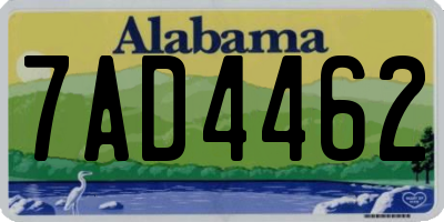 AL license plate 7AD4462