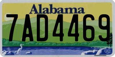 AL license plate 7AD4469