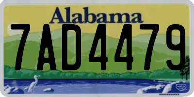 AL license plate 7AD4479