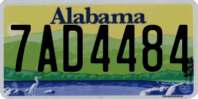 AL license plate 7AD4484