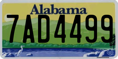AL license plate 7AD4499