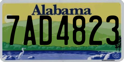 AL license plate 7AD4823