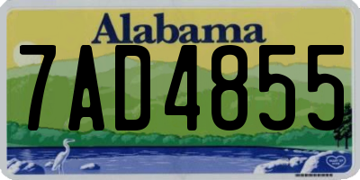 AL license plate 7AD4855