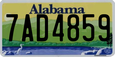 AL license plate 7AD4859