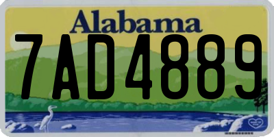 AL license plate 7AD4889