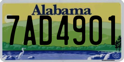 AL license plate 7AD4901