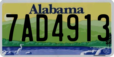 AL license plate 7AD4913