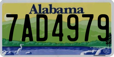AL license plate 7AD4979