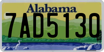AL license plate 7AD5130