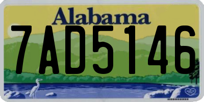 AL license plate 7AD5146
