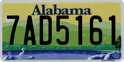 AL license plate 7AD5161