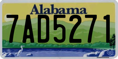 AL license plate 7AD5271