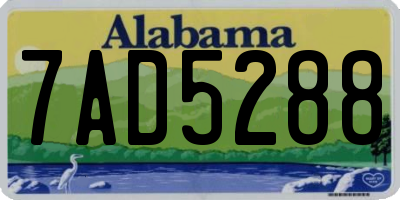 AL license plate 7AD5288