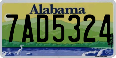 AL license plate 7AD5324