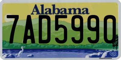 AL license plate 7AD5990