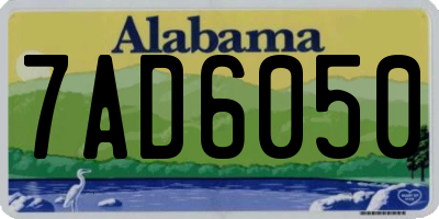AL license plate 7AD6050