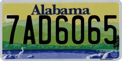 AL license plate 7AD6065
